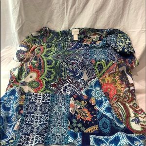 Chico's light and bright fun summer shirt